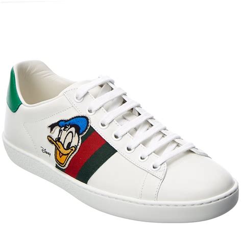 gucci disney tennis shoes|Gucci Disney donald duck shoes.